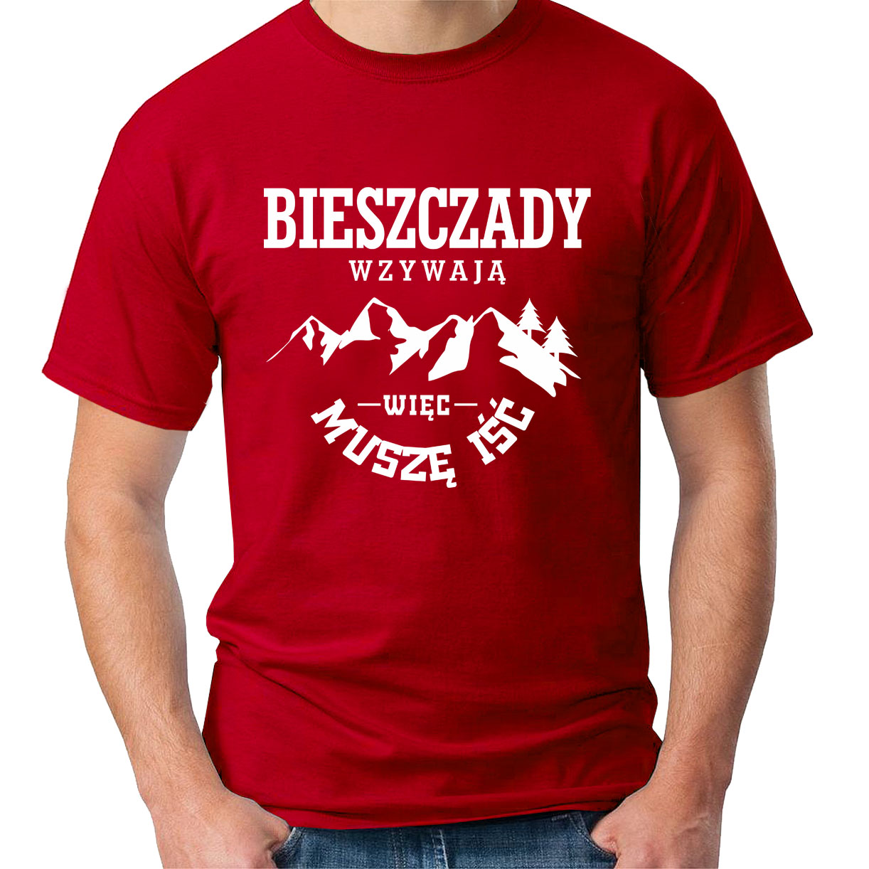 

koszulka z nadrukiem bieszczady, góry,chodź w góry