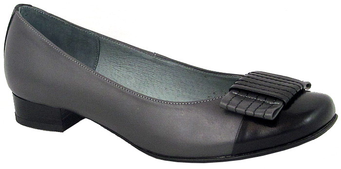 

Czółenka Jezioro 043 skóra popiel+czerń r. 39