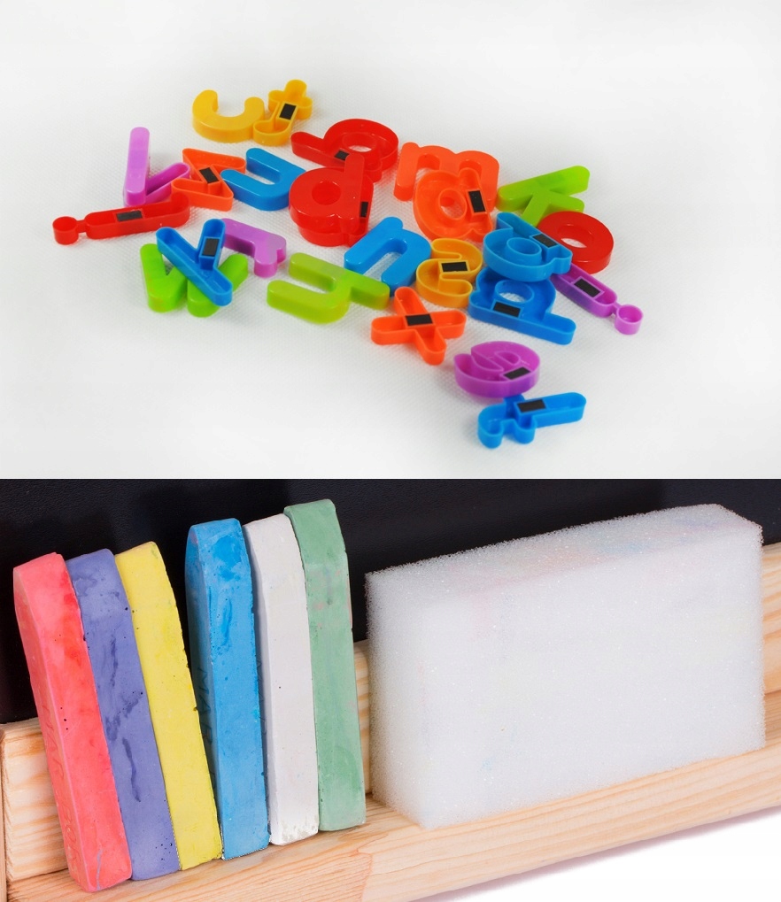 OBROTOWA TABLICA KREDOWA MAGNETYCZNA PAPIER KOLOR Materiał Drewno