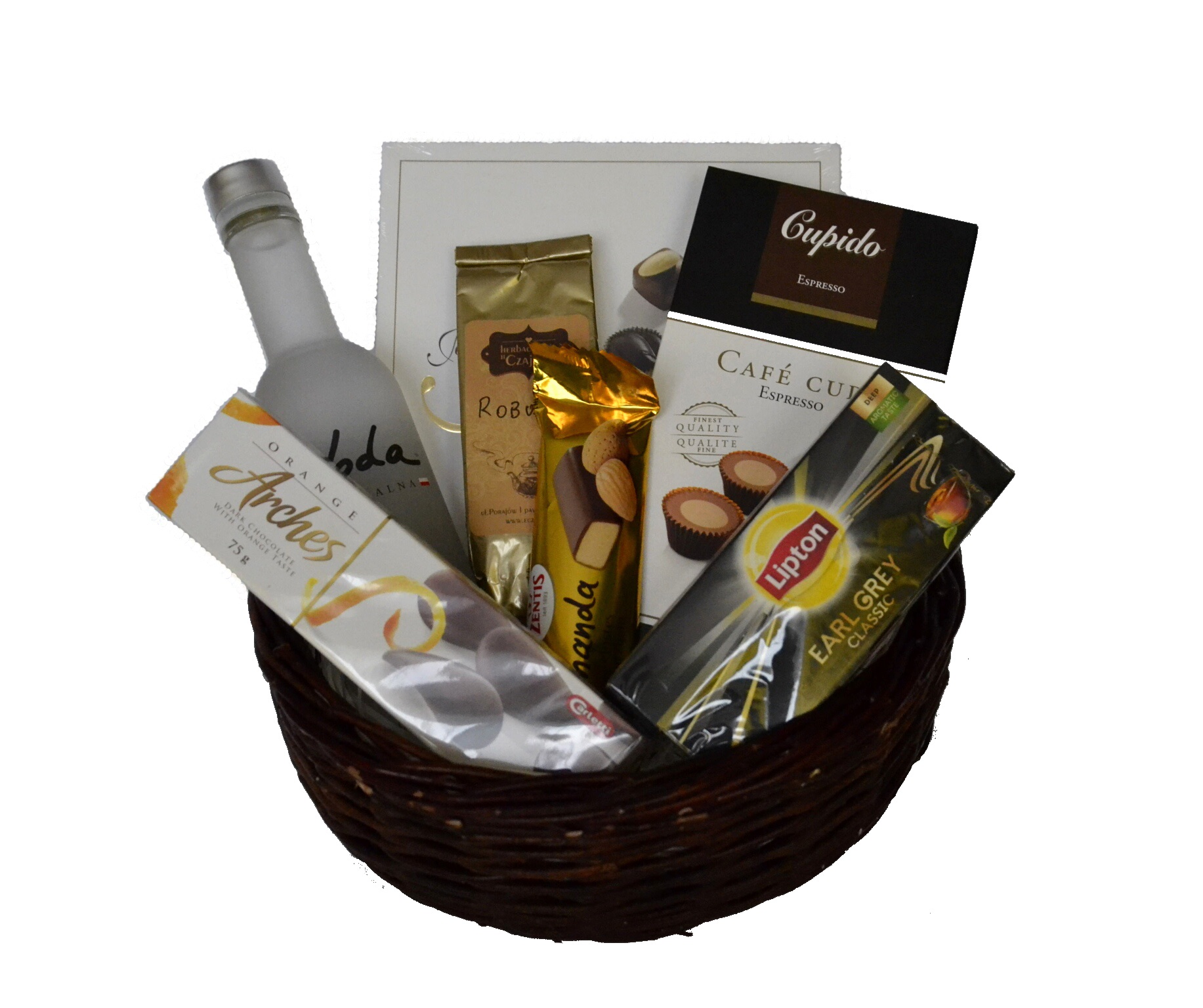 kosz słodyczy słodki upominek zestaw słodyczy