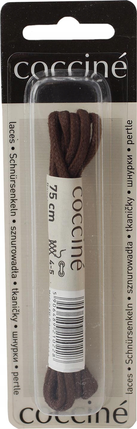 

Sznurowadła woskowane 75cm 2mm- Brązowe Coccine