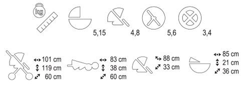 wózek MASSIMO DLX V 202 ADAMEX z KITE Marka Adamex