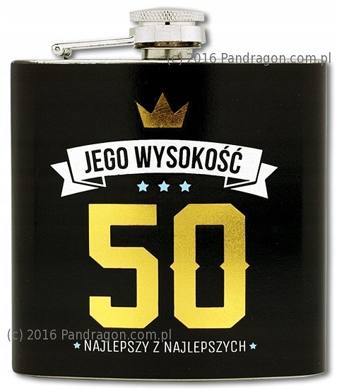 

Piersiówka śmieszny na 50 urodziny