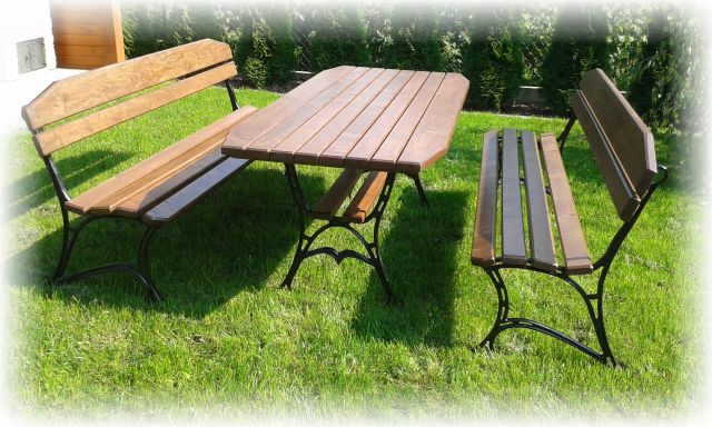 Komplet mebli ogrodowych stół i ławki PRODUCENT Z5 Producent Tomas