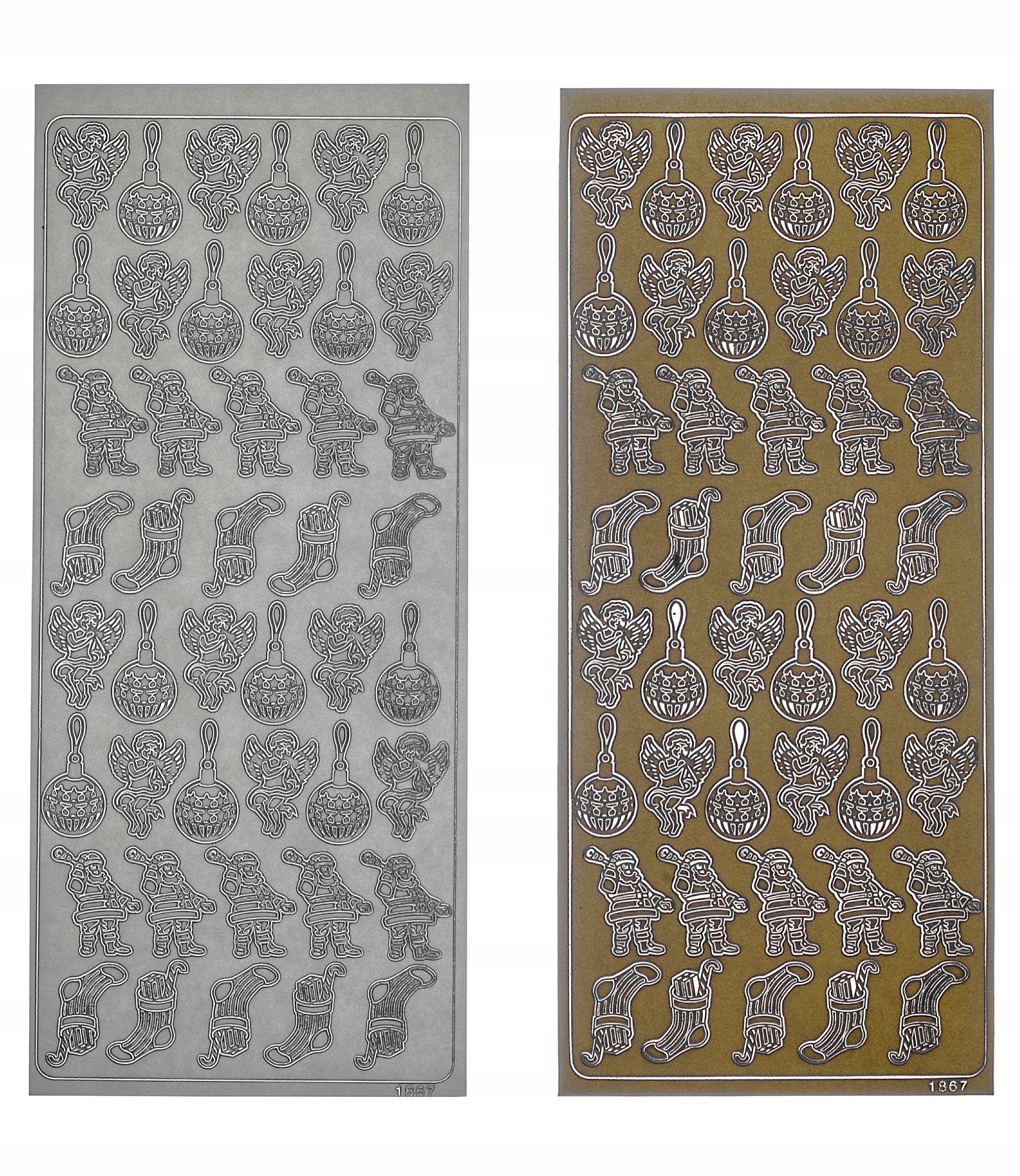 STICKERSY NAKLEJKI BOŻE NARODZENIE nr JO-177 Wykończenie papieru nie dotyczy