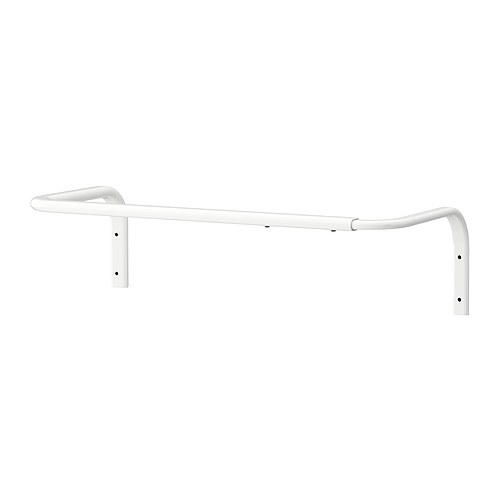 

Ikea Mulig Drążek wieszak na ubrania biały 60-90cm