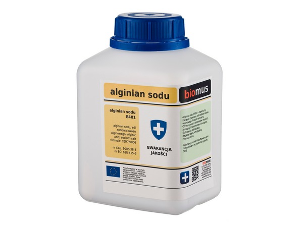 

Alginian Sodu czysty Alginat 250g Biomus