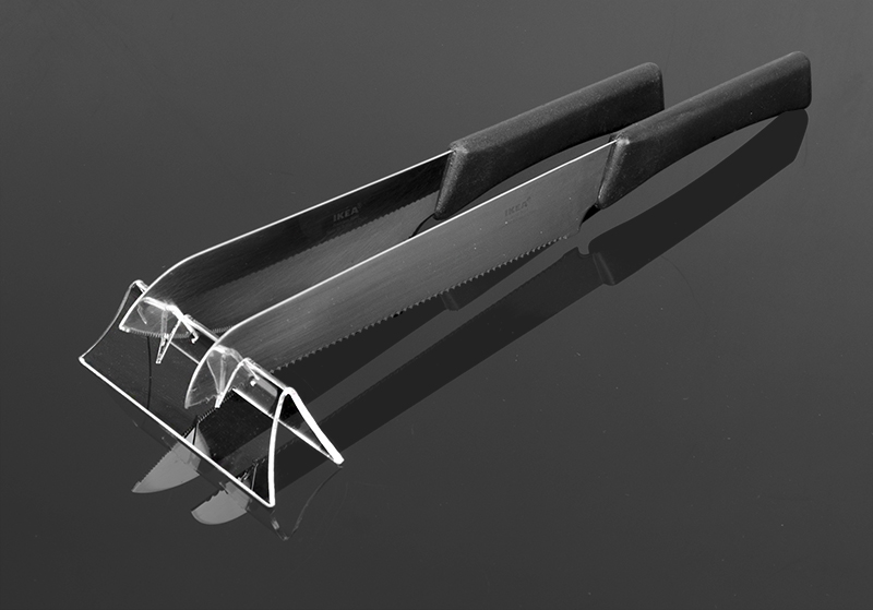 STOJAK PODSTAWKA EKSPOZYTOR z PLEXI NOŻE SCYZORYK Kod producenta NZ 02