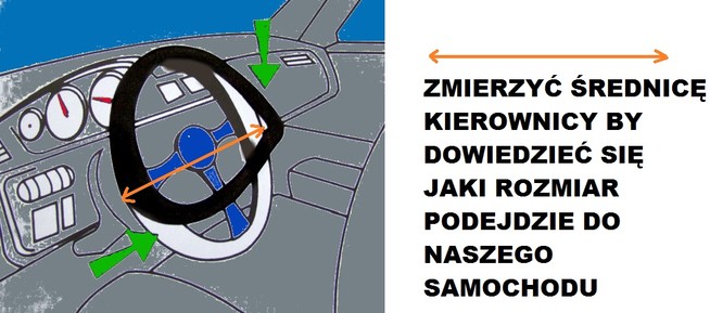 Pokrowiec na kierownice 100% skóra C- 39-41cm Producent inny
