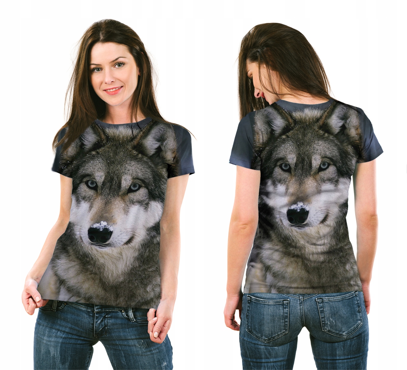 

Koszulka Fullprint T-shirt Wilk L Grafika Polska