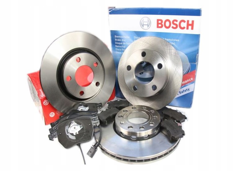 ТОРМОЗНІ ДИСКИ BOSCH КОЛОДКИ ПЕРЕД BMW 1 E81 E87 3 E90 284