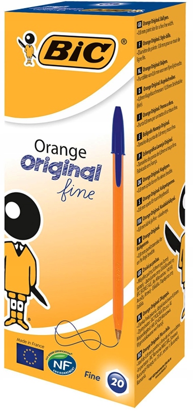 

Długopis olejowy Bic Orange niebieski 20 sztuk