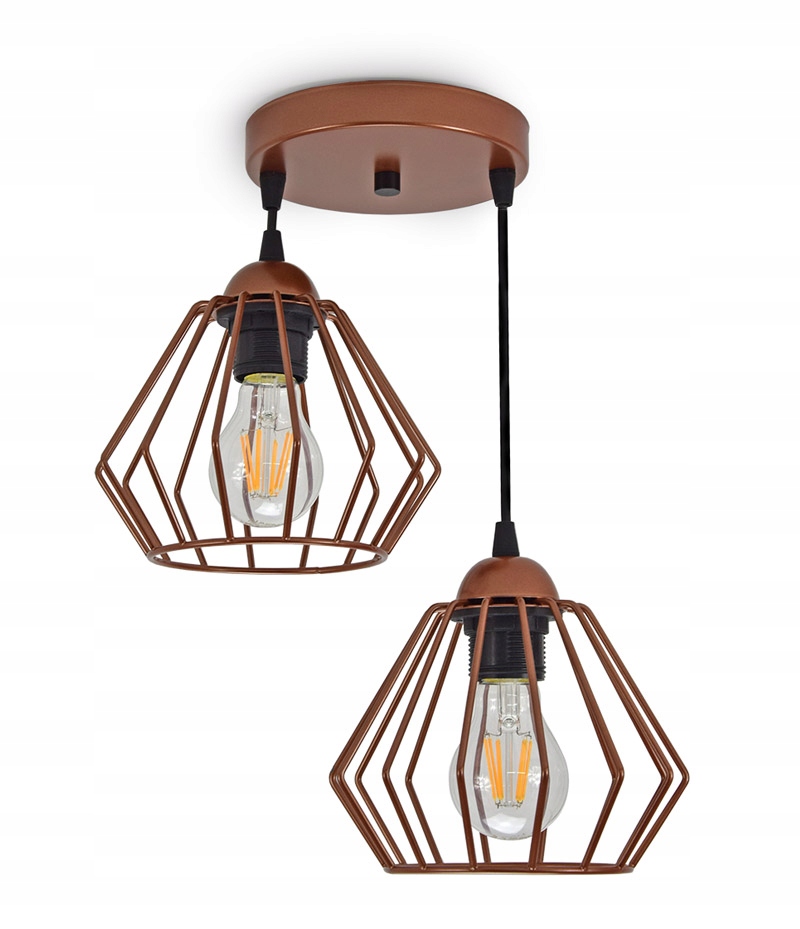 LAMPA WISZĄCA SUFITOWA ŻYRANDOL BRYLANT LED 724-E2 Maksymalna moc pojedynczego źródła światła 60 W