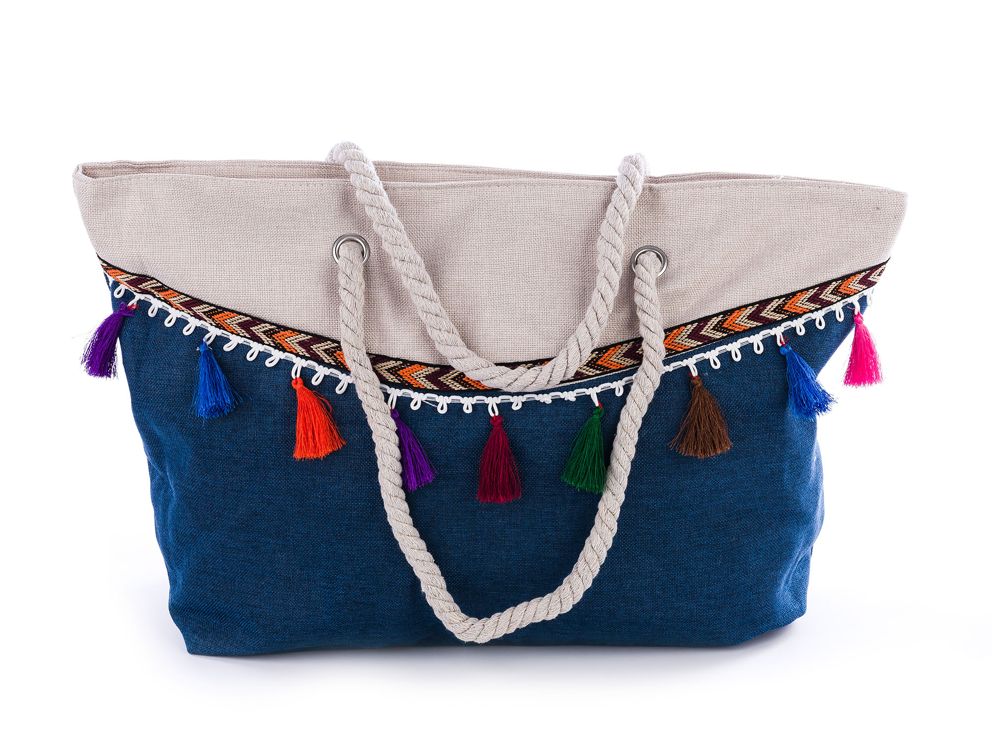 

Torba Plażowa Shopper Bag Torebka XXL Zapinana kol