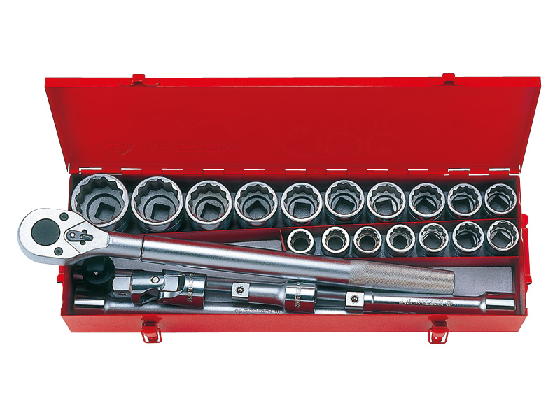 Sada Nástrčiek 3/4" Krátke 12-UHLOVÁ 21-50MM S Hrkálkou King Tony