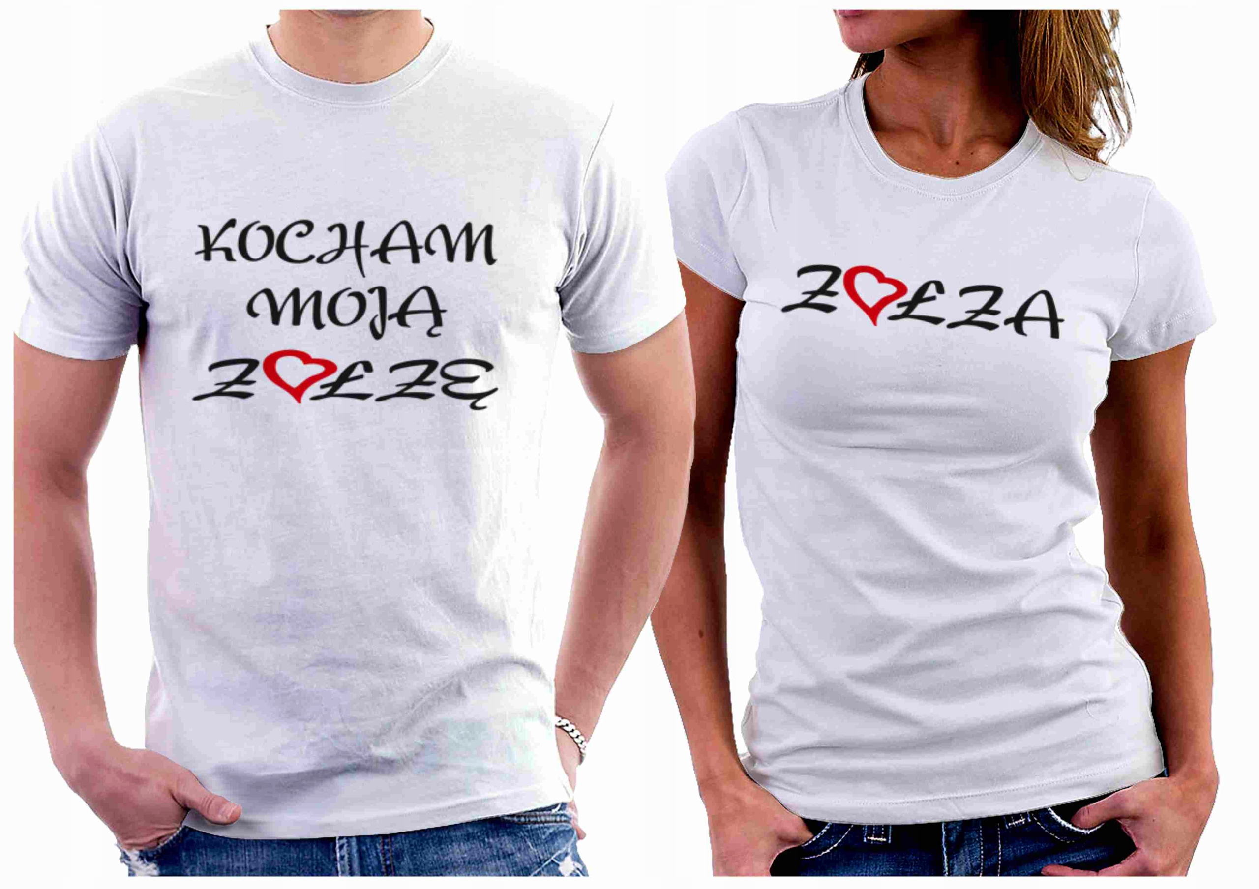 

koszulki dla par Kocham Moją Zołzę Roz. S