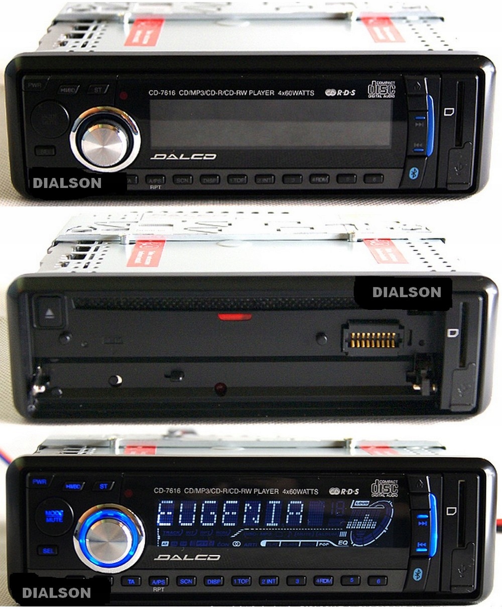 Автомобильный радиоприемник CD MP3 USB SD BLUETOOTH 4 x 60w Brand other