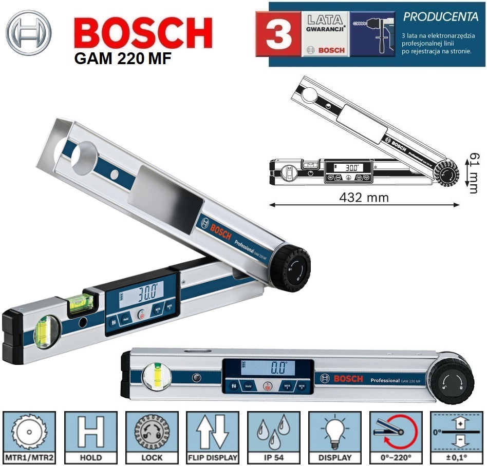 Katomierz Cyfrowy Bosch Gam 2 Mf Professional Cena Opinie Allegro Pl