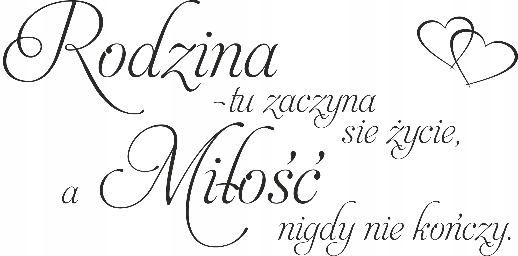 

Naklejka na ścianę cytat Rodzina Family 100cm