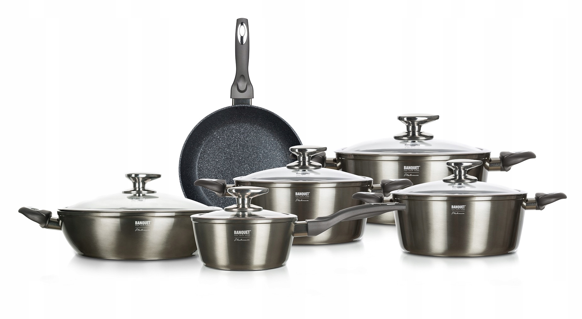 Komplet Garnków Banquet Platinum 11el Garnki Zesta