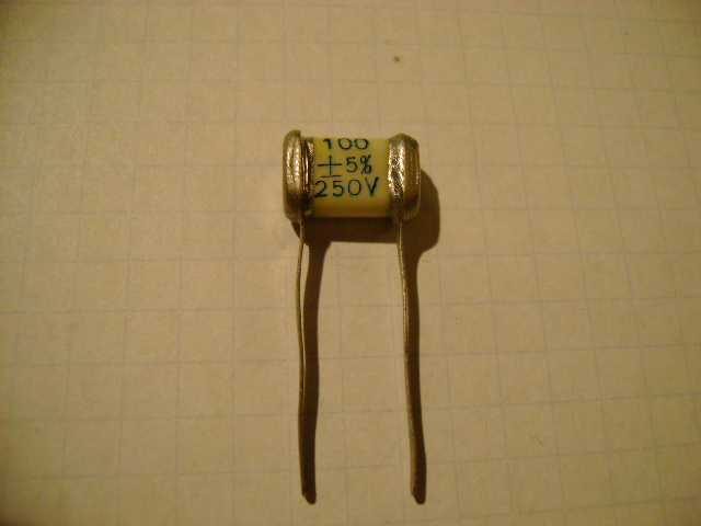 

Kondensator 100pF/250V Mikowy SG-1 Silver Mica