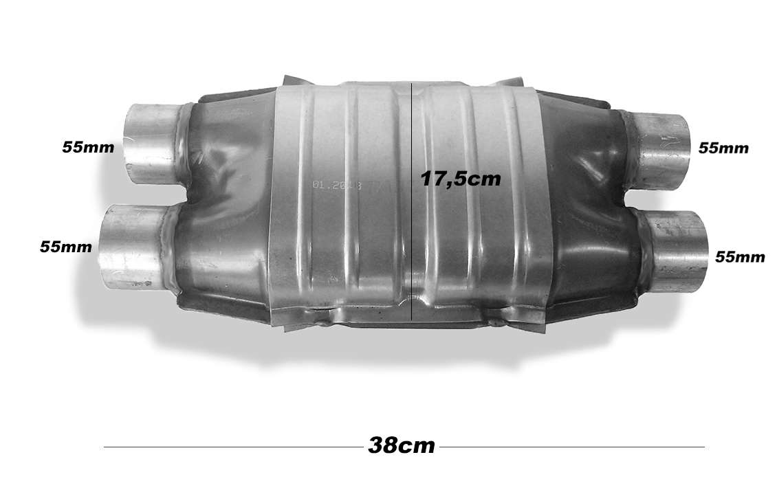 Katalizator Универсальный 2x2 E2 55mm LPG OPEL BMW Производитель запчасти JMJ foto 0