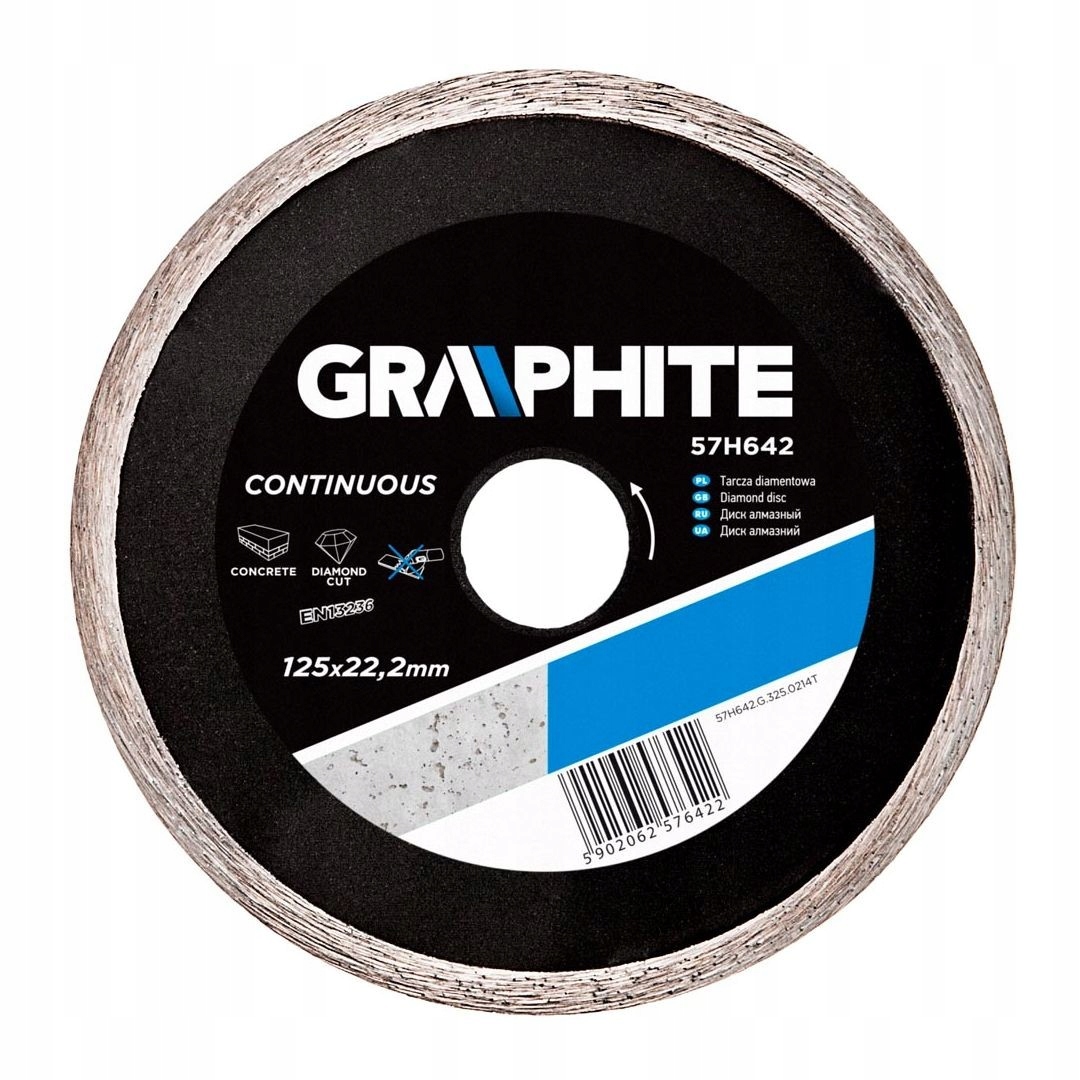 

Tarcza Diamentowa Pełna 125mm Graphite 57H642