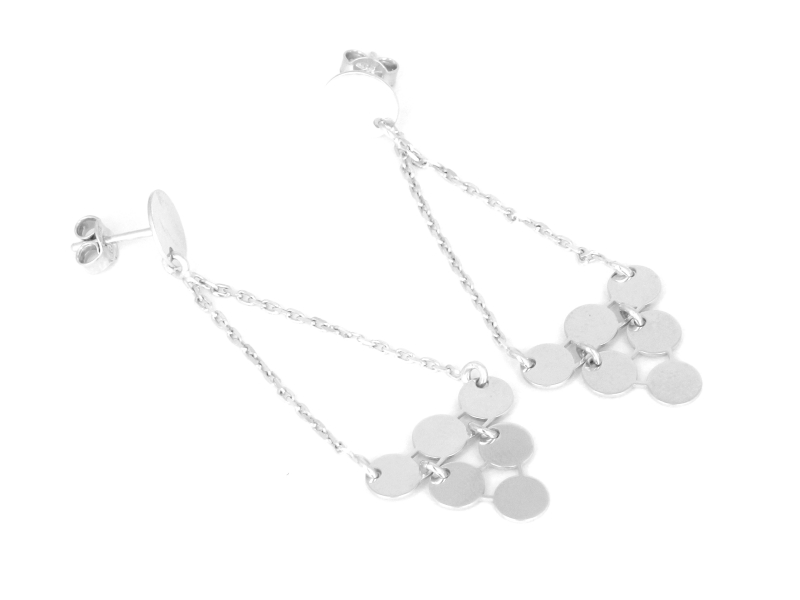 Dlouhé Náušnice S Kroužky Z Stříbro