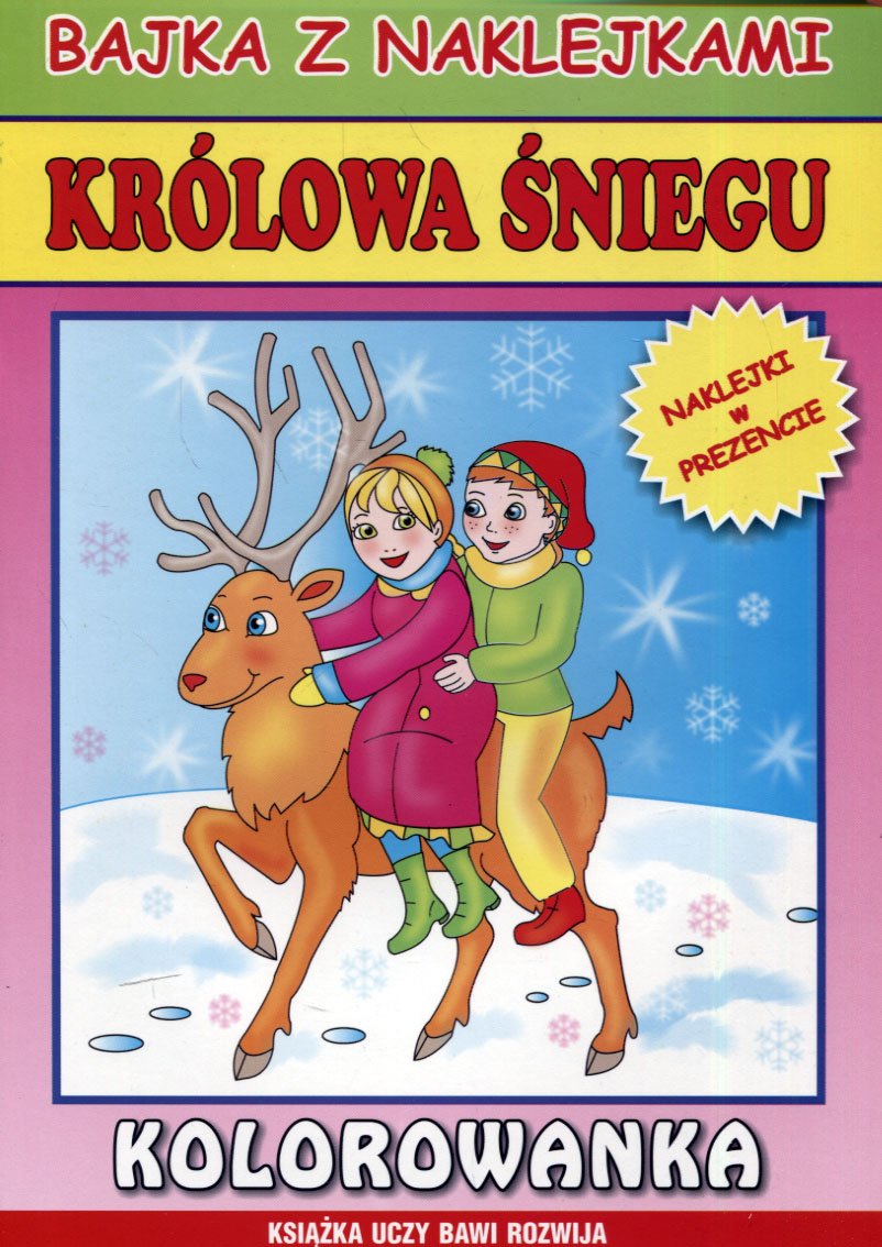 

Królowa śniegu Bajka z naklejkami