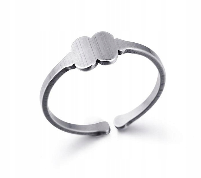 

H3897 Obrączka Pierścionek Regulowany Stal 17mm