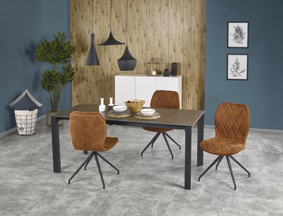 K237 krzesło brąz Halmar Głębokość mebla 62 cm