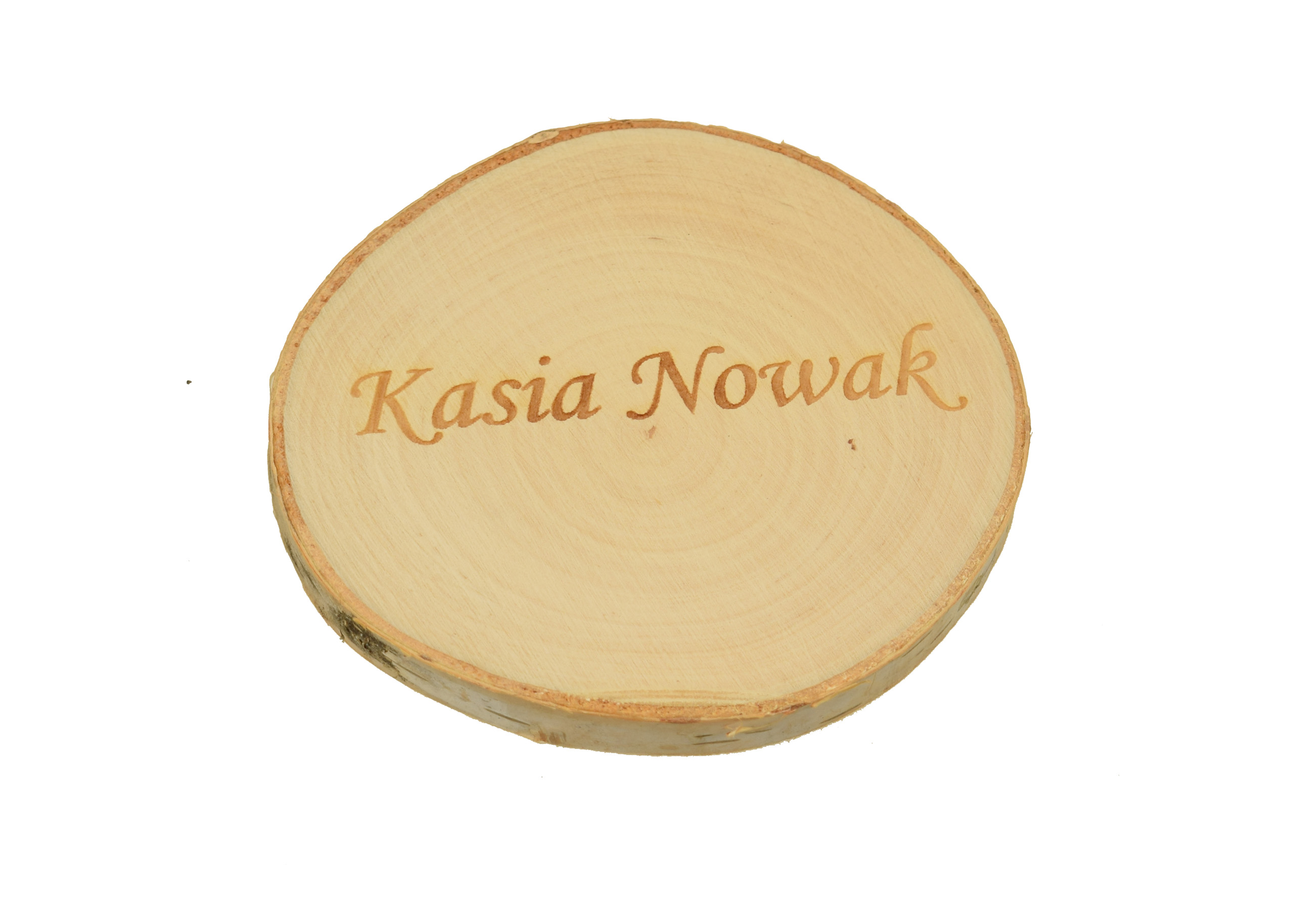 

Wyjątkowa winietka ślubna - plaster, krążek drewna
