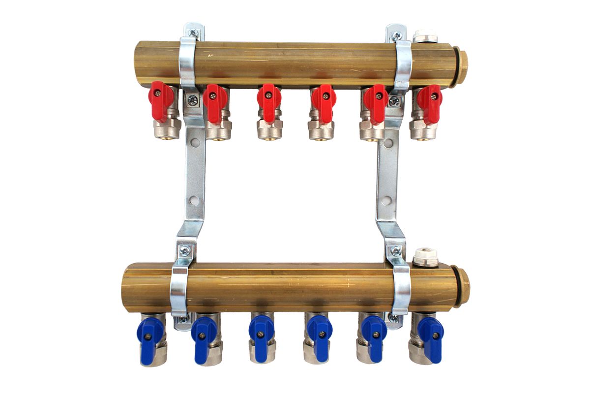 ROZDZIELACZ GRZEJNIKOWY C.O. 2 ZAWORKI MINI CLIP