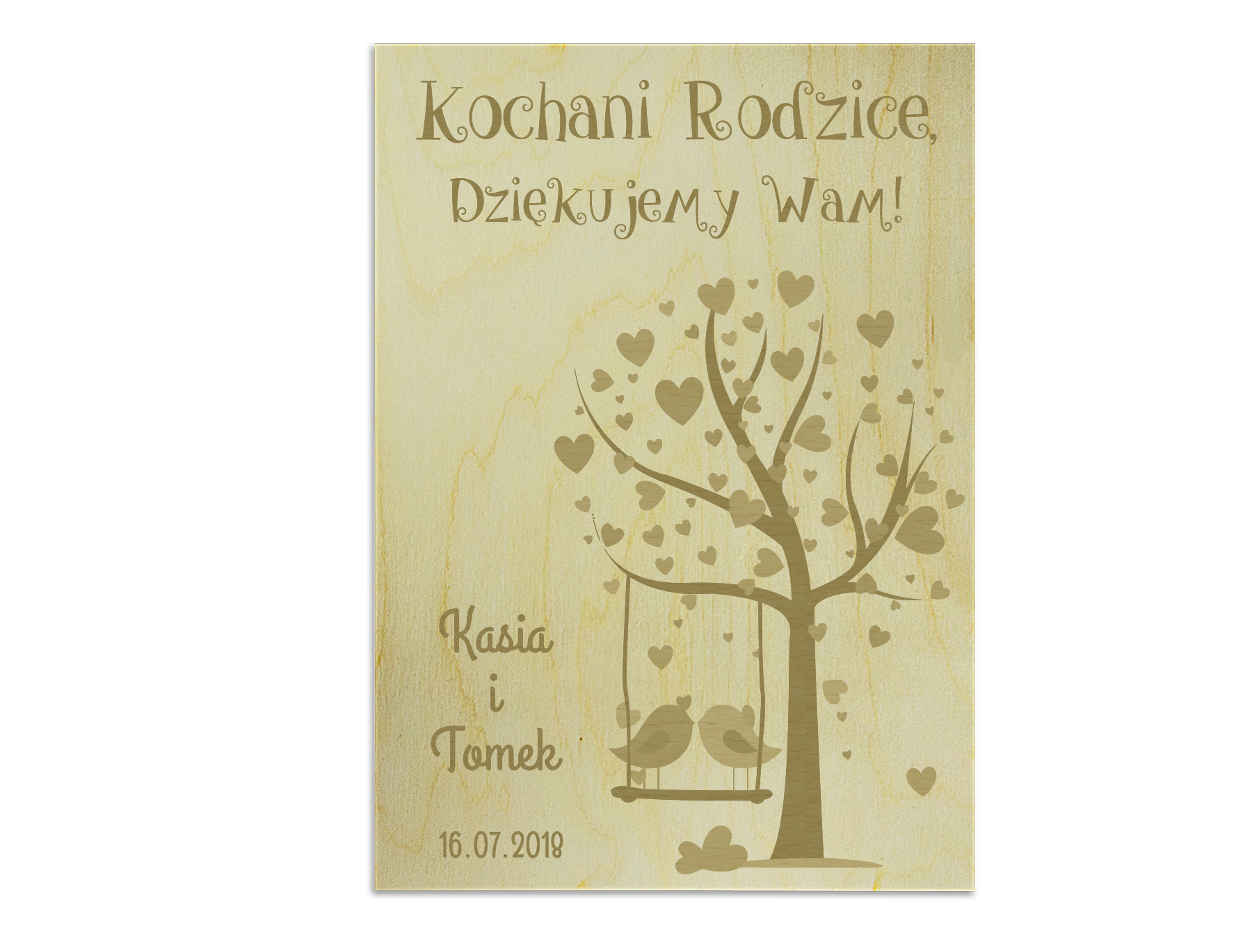 

Obrazek Ślubne Podziękowania Dla Rodziców Grawer