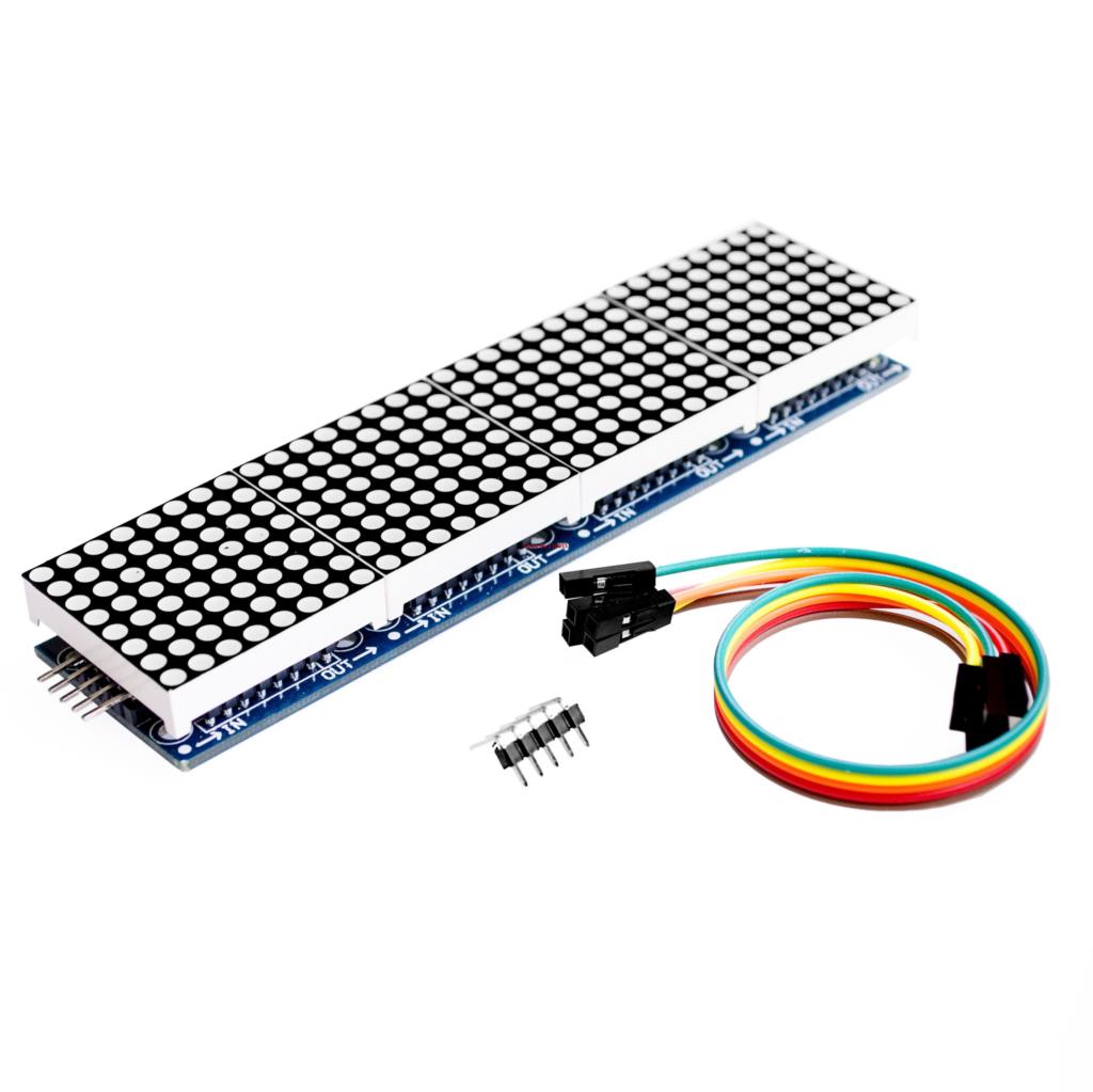 

Moduł Led 4-matryce 32x8 z ster. MAX7219 niebieski
