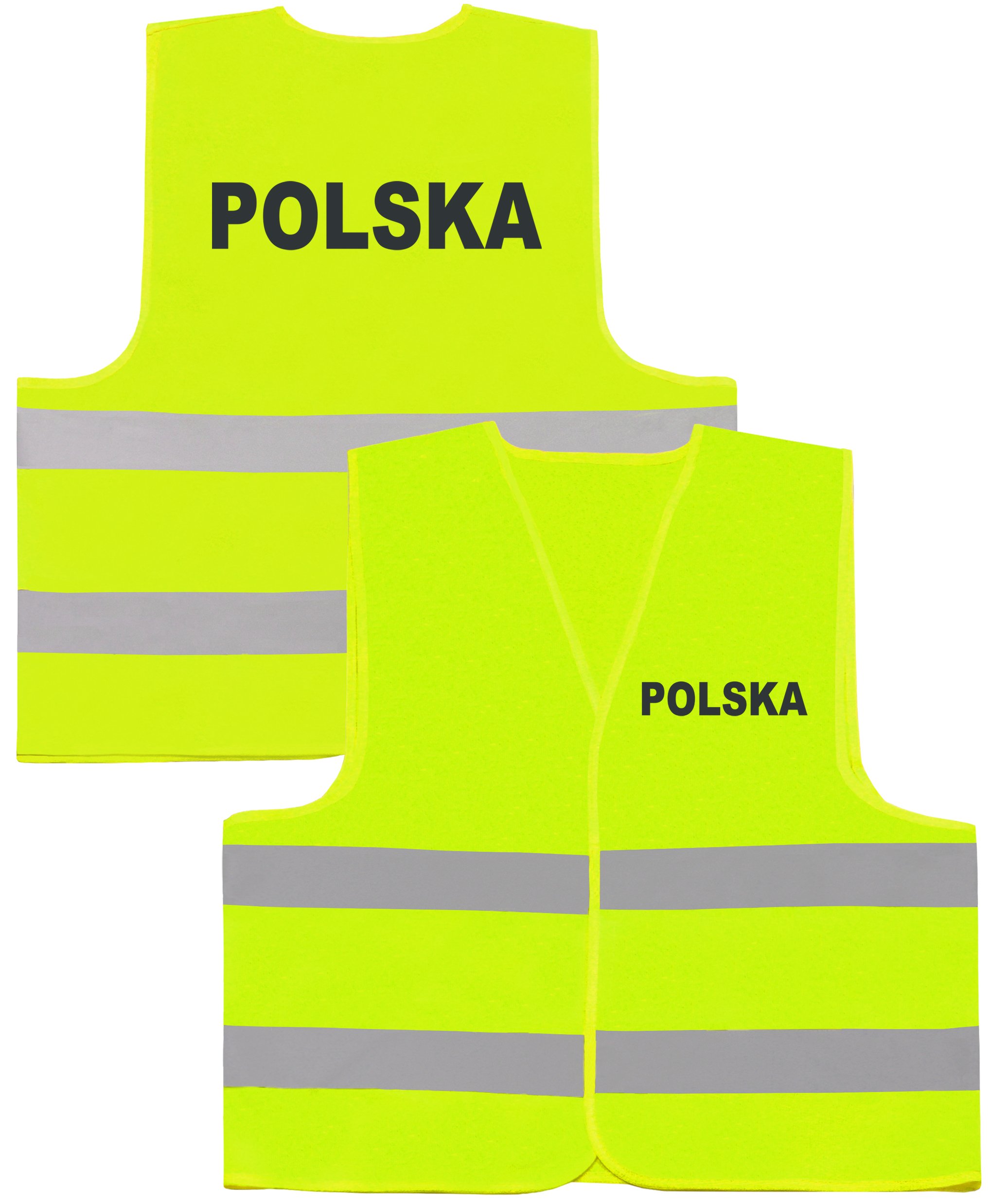 

Drogowa Kamizelka Odblaskowa Nadruk Polska Żółta M