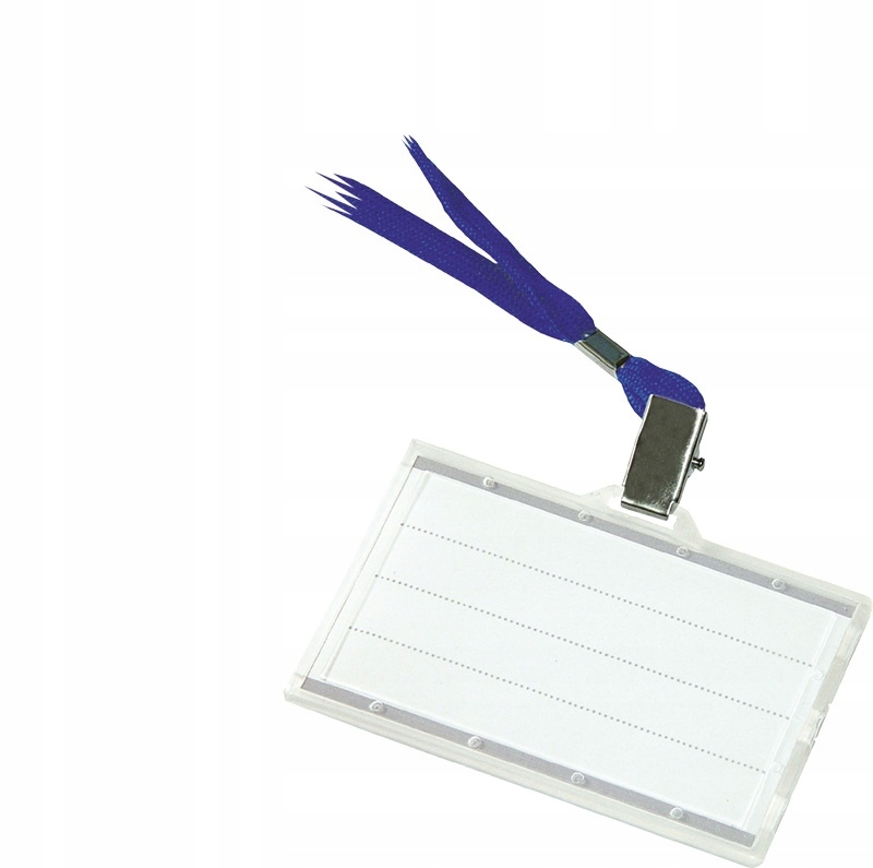 

Identyfikator z niebieską taśmą Donau twardy