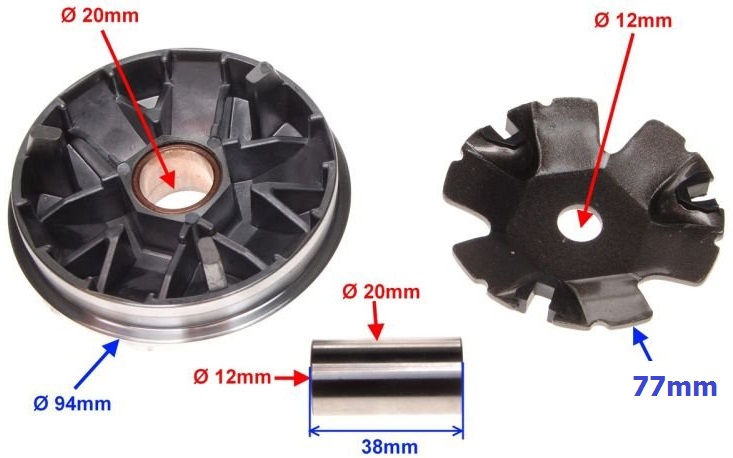 -32168 - ВАРИАТОР PEUGEOT 2T AC SPEEDFIGHT BUXY ZENITH PASE