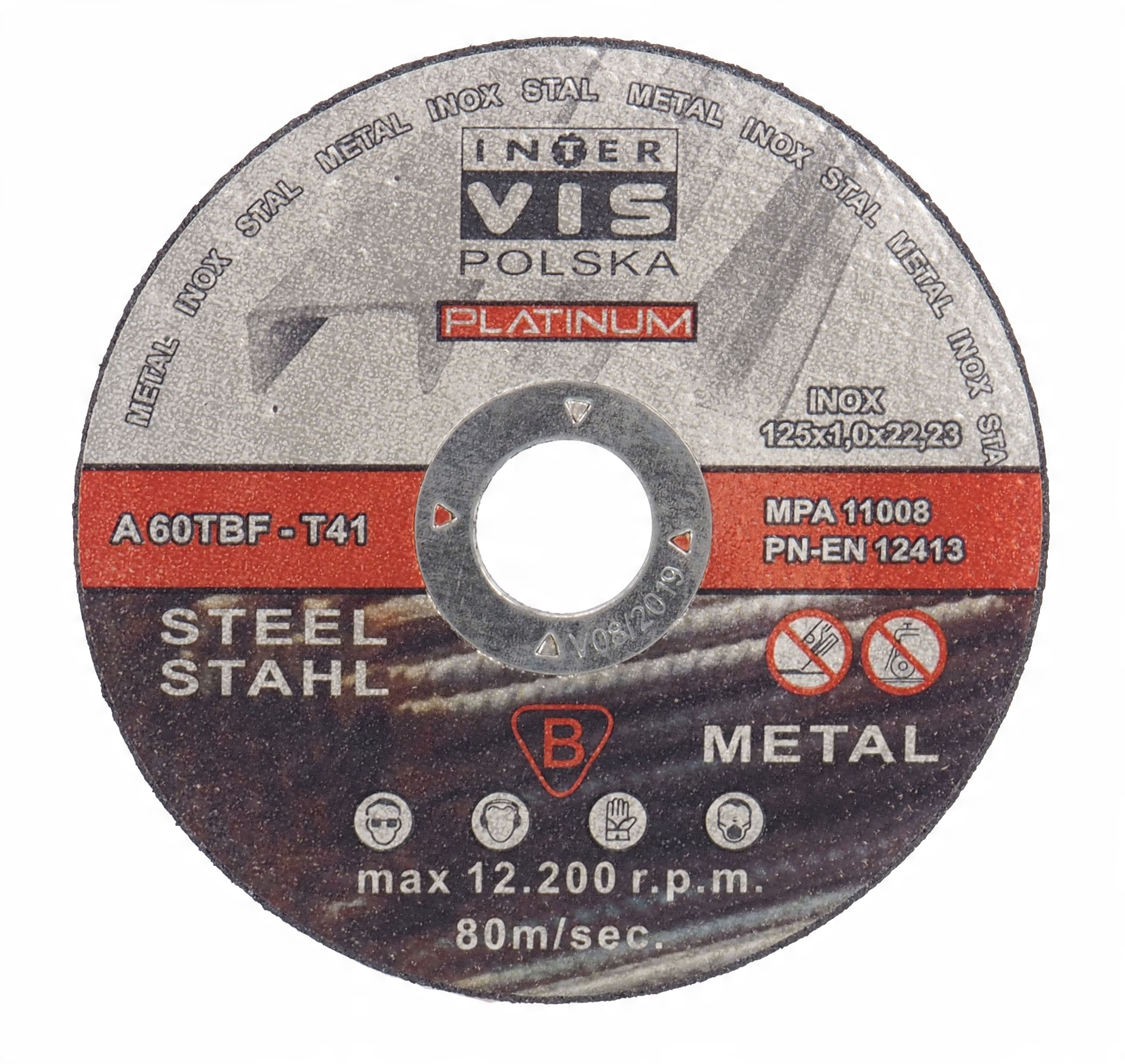 

Tarcza Tarcze Cięcia Metalu 125x1,0 Inter-vis Inox