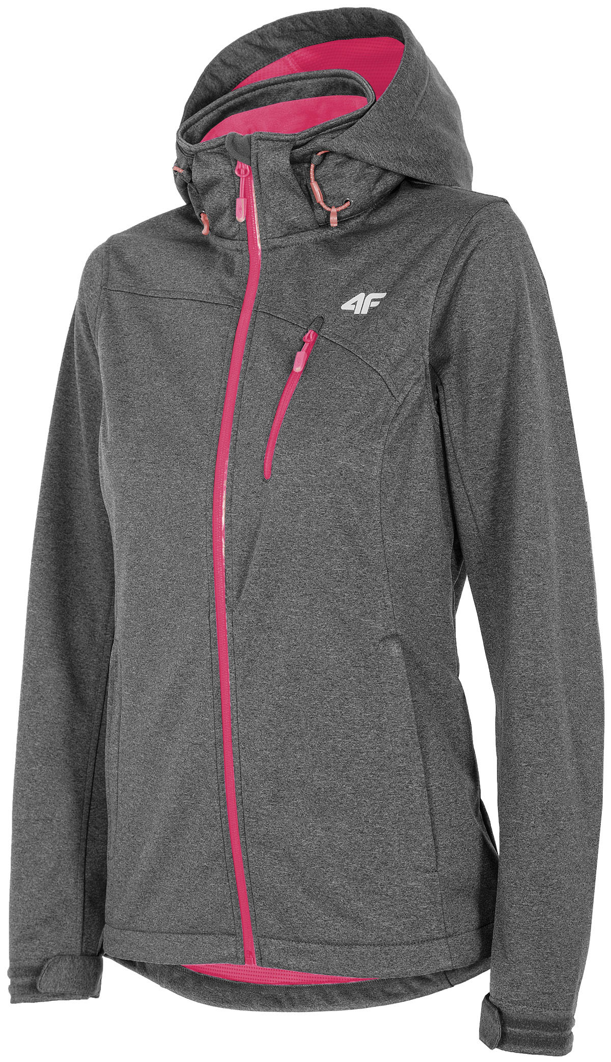 

4F Bluza Damska Softshell SFD004 szary roz S