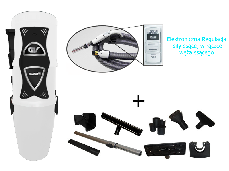 Centrálny Vysávač Puma Senior s reg. výkonom Lux