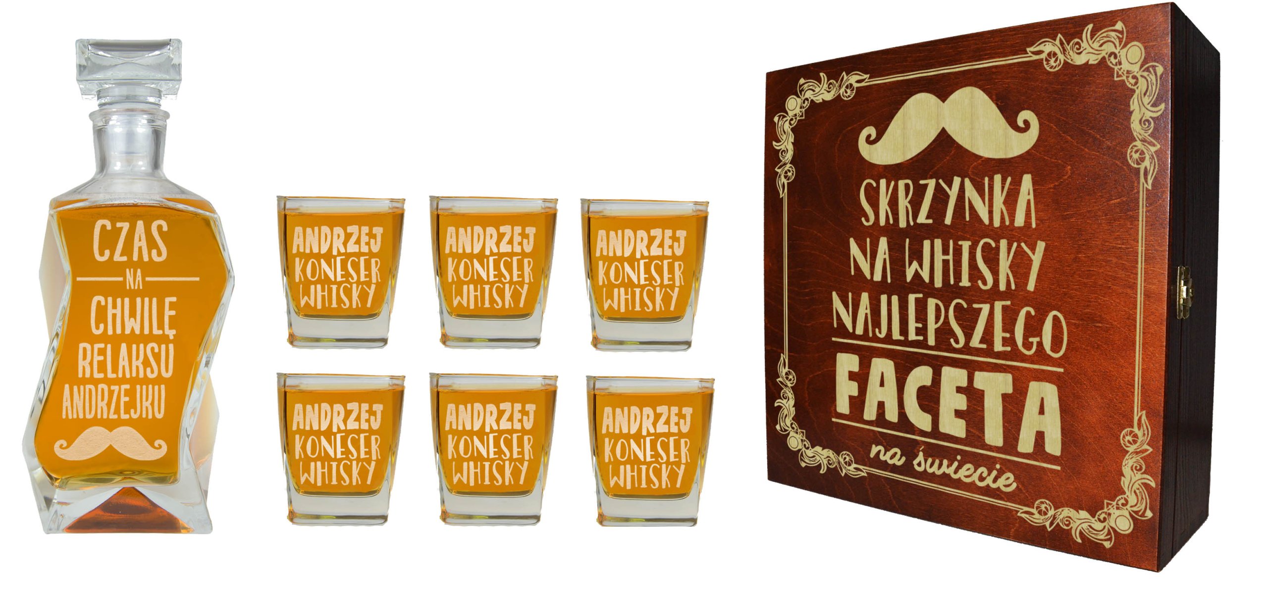 

Karafka + 6 Szlanek Dla Faceta Męża Na Prezent