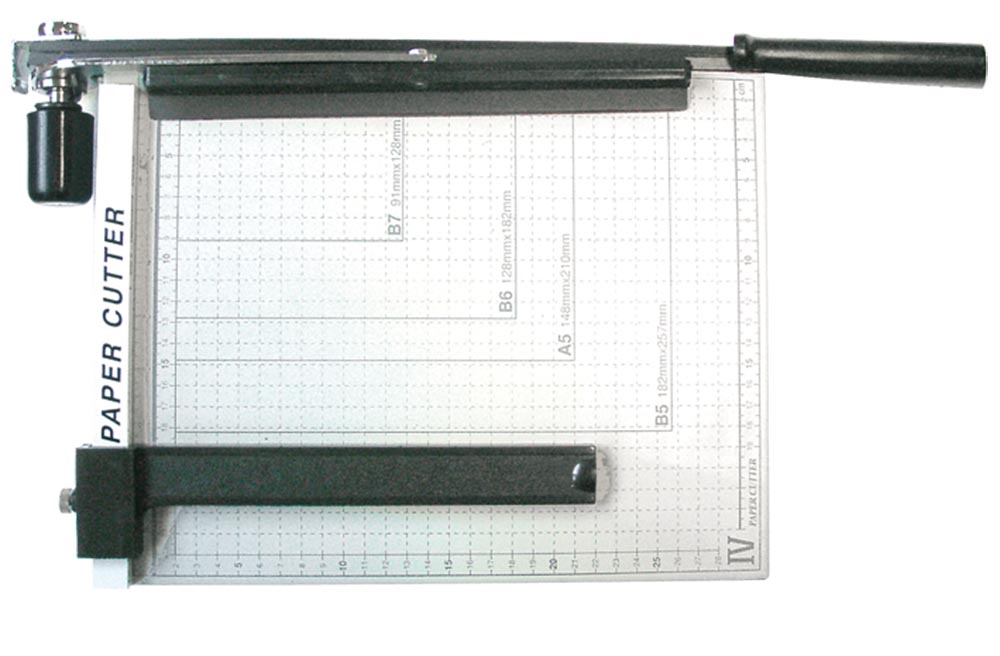 RĘCZNA GILOTYNA do cięcia PAPIERU 12 x 10 cm do A4 met-pod do 10 KARTEK EAN (GTIN) 5905320049607