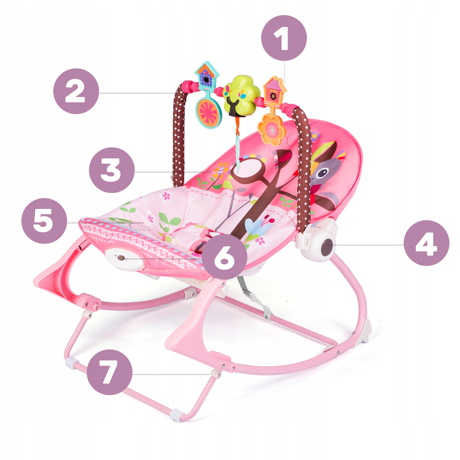 LEŻACZEK BUJACZEK 3W1 RICOKIDS 0+ WIBRACJE MUZYKA Waga (z opakowaniem) 3.5 kg