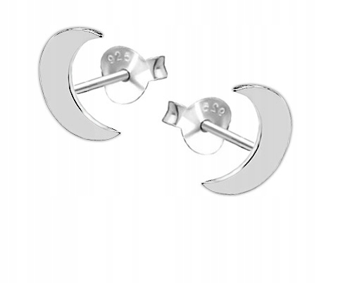 

Kolczyki Celebrytki Księżyc Księżyce Moon Srebro