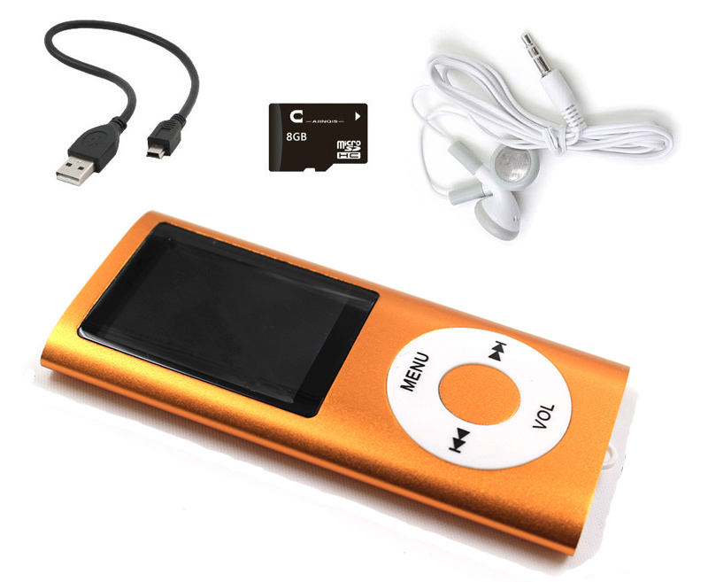 MP4 MP3 плеер меню En радио диктофон SD 8GB оборудование включено USB кабель карты памяти наушники