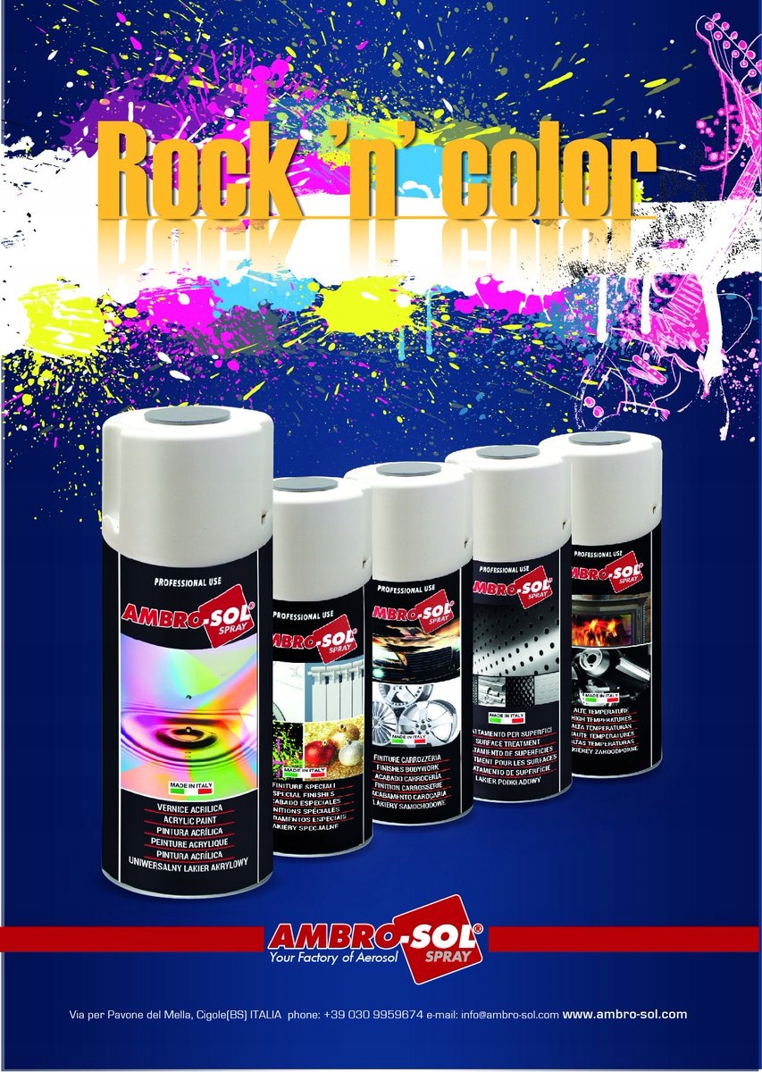 LAKIER AKRYLOWY SPRAY SZARY ciemny AMBROSOL 1233 Opakowanie Spray