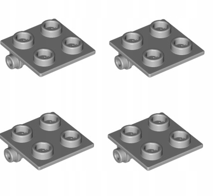 

Lego Płytka 2x2 zaczep j szary 4211881 6134 4szt