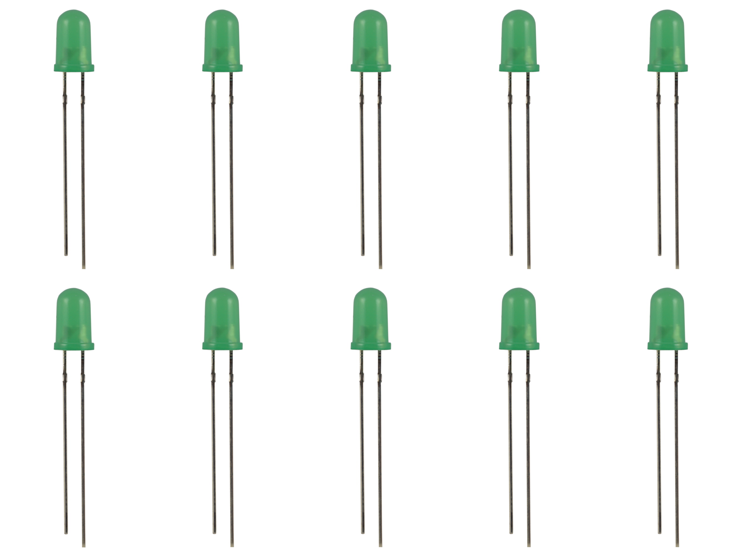 

Led 5mm zielona mat [10szt]