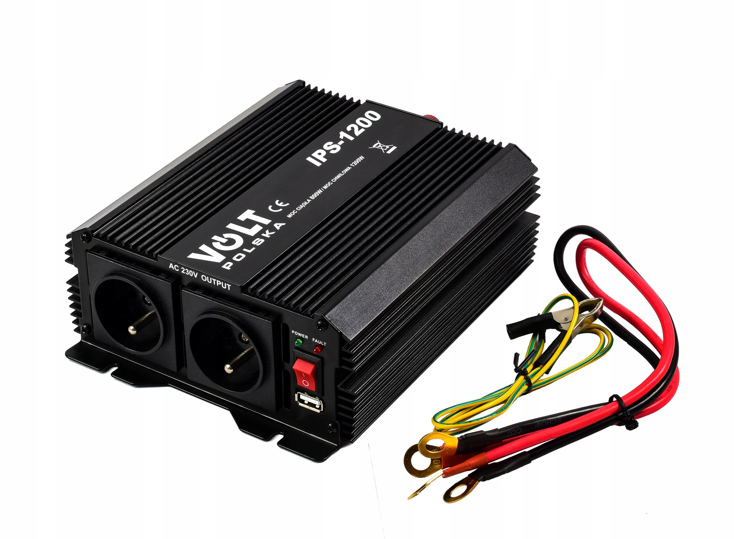 PRZETWORNICA 24V 230V SAMOCHODOWA NAPIECIA 1200W 8 Marka Volt